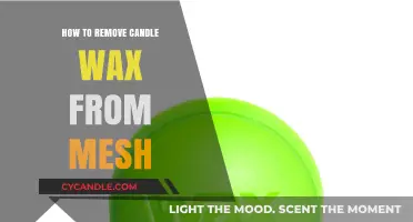 Effective Methods to Remove Candle Wax from Mesh Surfaces Easily