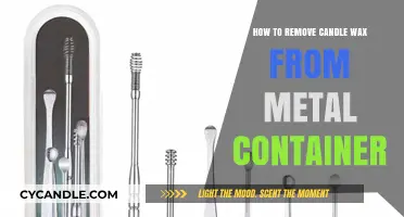 Effortless Wax Removal: Clean Candle Residue from Metal Containers
