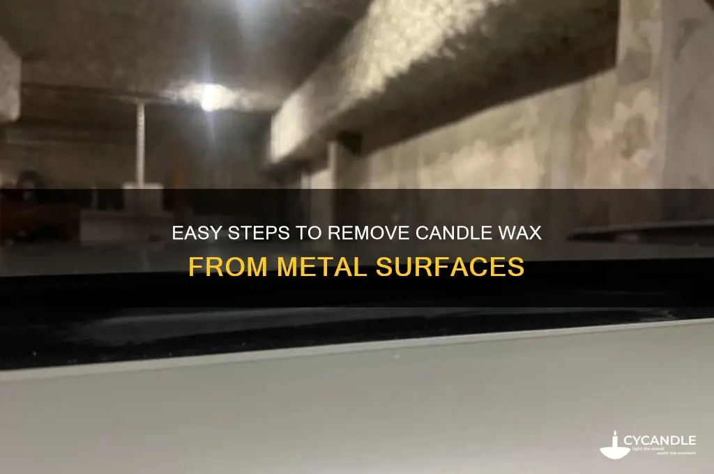 how to remove candle wax from metal