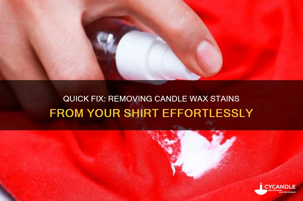 how to remove candle wax from my shirt