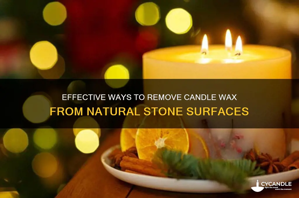 how to remove candle wax from natural stone