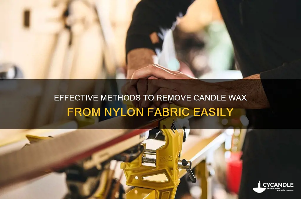 how to remove candle wax from nylon fabric