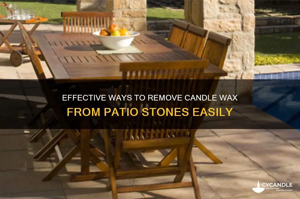 how to remove candle wax from patio stones
