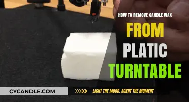 Easy Steps to Remove Candle Wax from Plastic Turntables