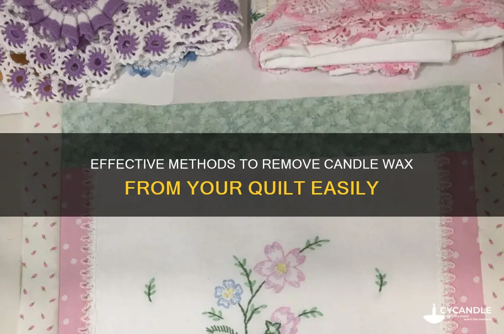how to remove candle wax from quilt