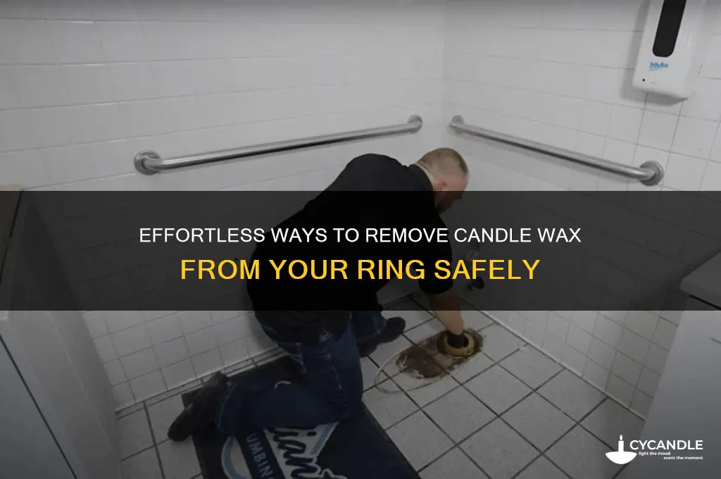 how to remove candle wax from ring