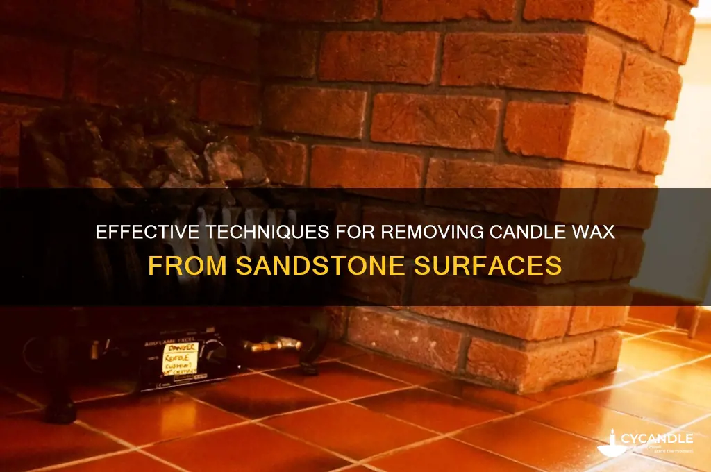 how to remove candle wax from sandstone