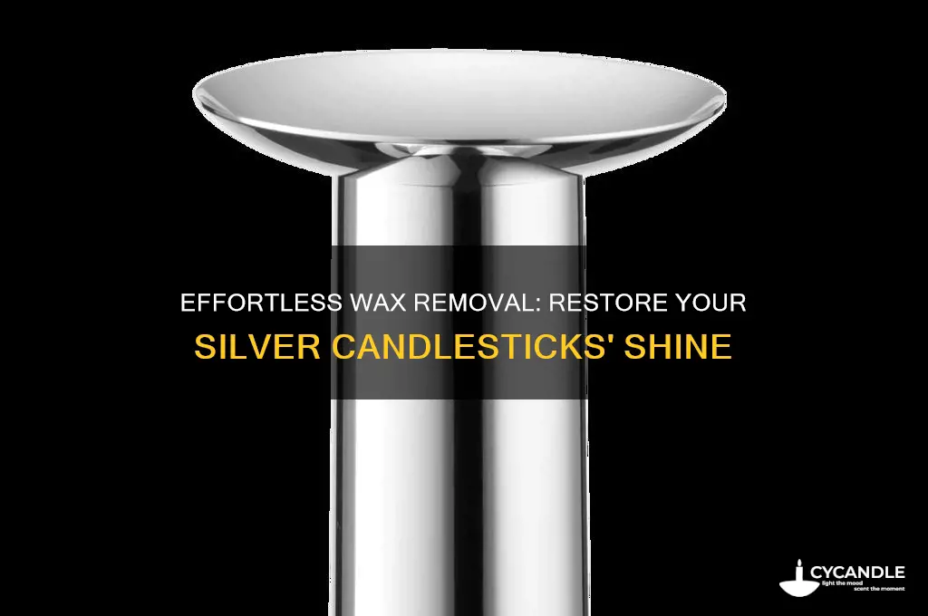how to remove candle wax from silver candlesticks
