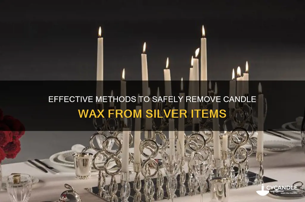 how to remove candle wax from silver