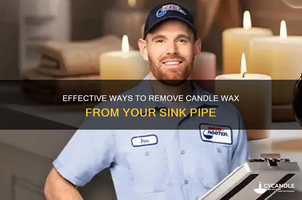 how to remove candle wax from sink pipe