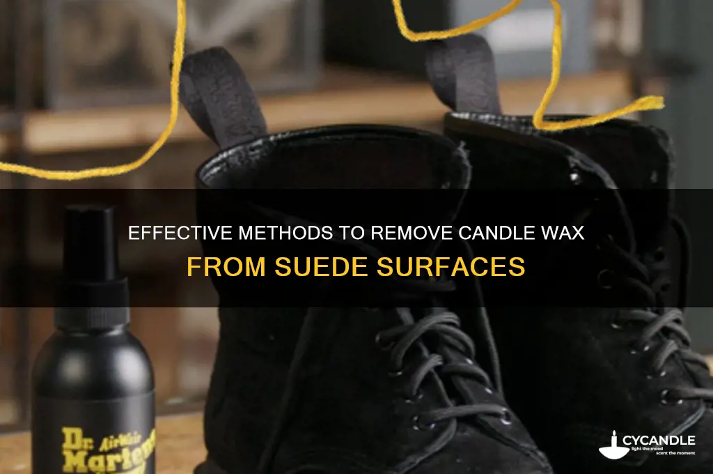 how to remove candle wax from suede