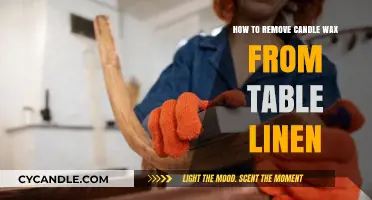 Effortless Tips to Remove Candle Wax from Table Linen
