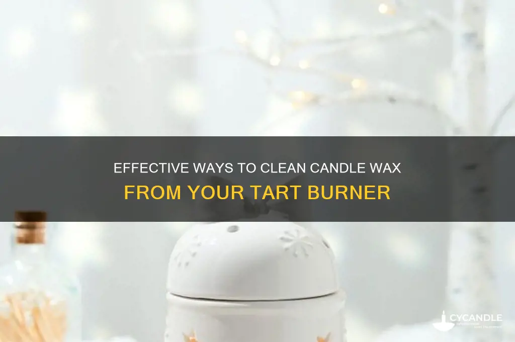 how to remove candle wax from tart burner