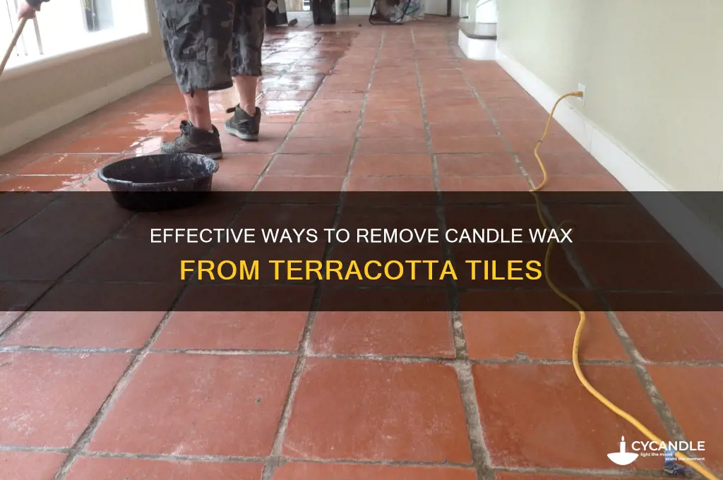 how to remove candle wax from terracotta tiles