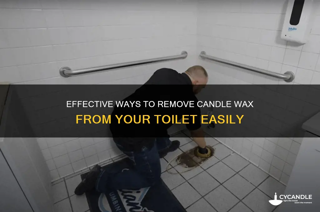 how to remove candle wax from toilet