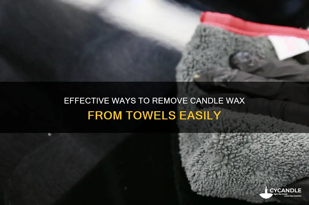 how to remove candle wax from towel