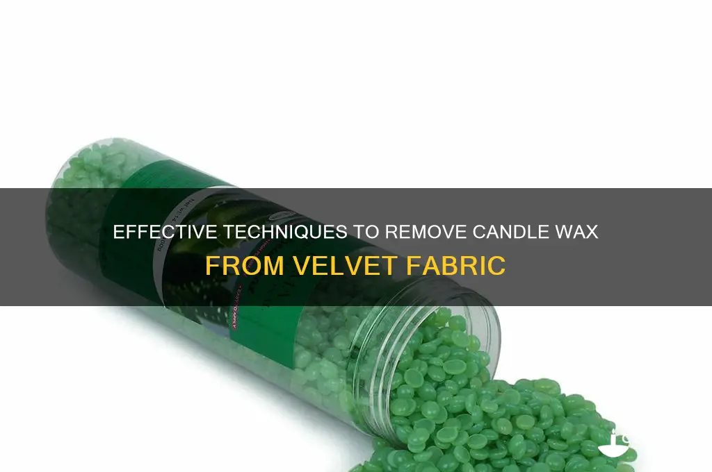 how to remove candle wax from velvet