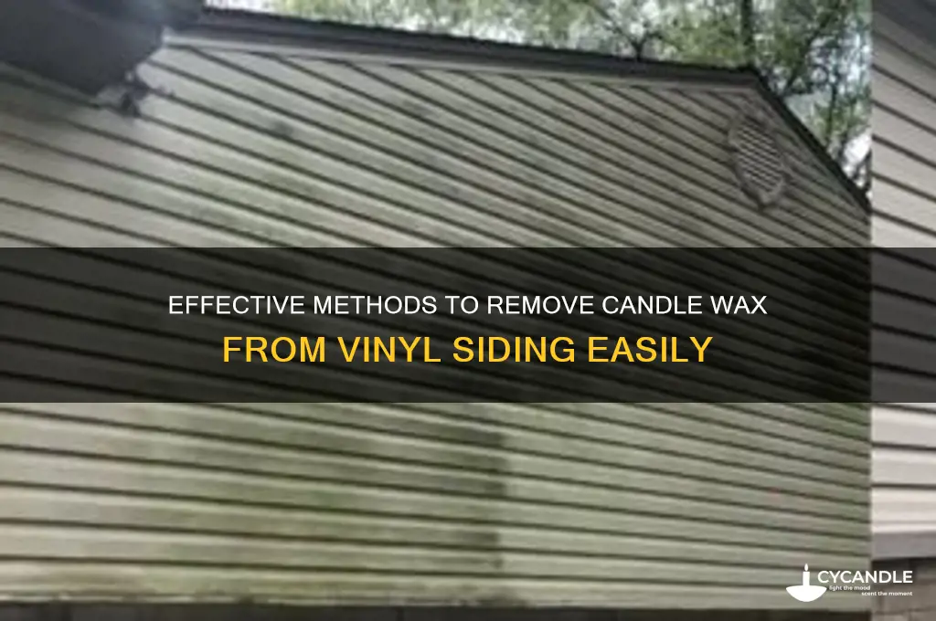 how to remove candle wax from vinyl siding
