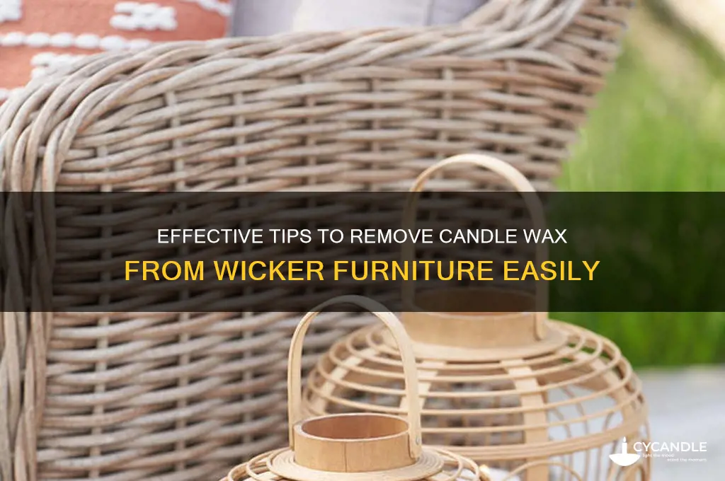 how to remove candle wax from wicker furniture