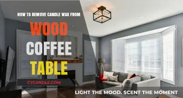 Easy Steps to Remove Candle Wax from Wood Coffee Tables