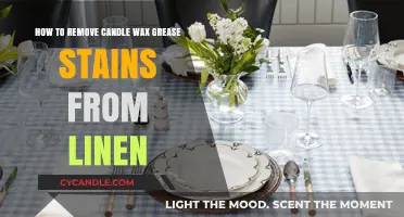 Effective Methods to Remove Candle Wax Grease Stains from Linen Fabric
