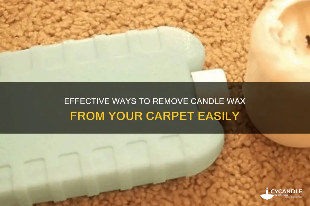 how to remove candle wax out of carpet