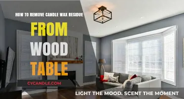 Effective Ways to Clean Candle Wax Off Your Wooden Table