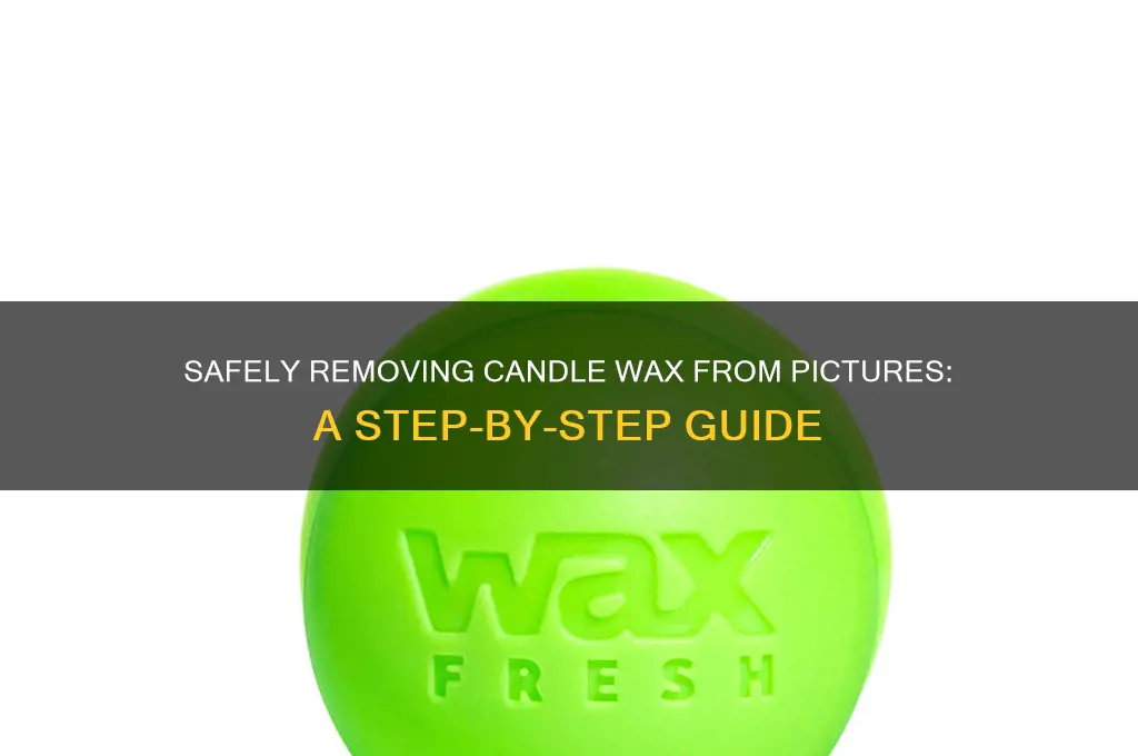 how to remove candle wax safely on a picture