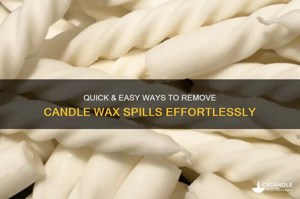 how to remove candle wax spill