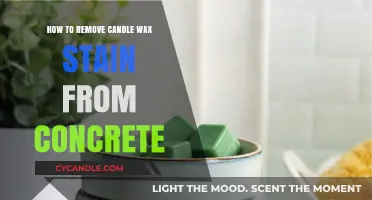 Effective Methods to Remove Candle Wax Stains from Concrete Surfaces