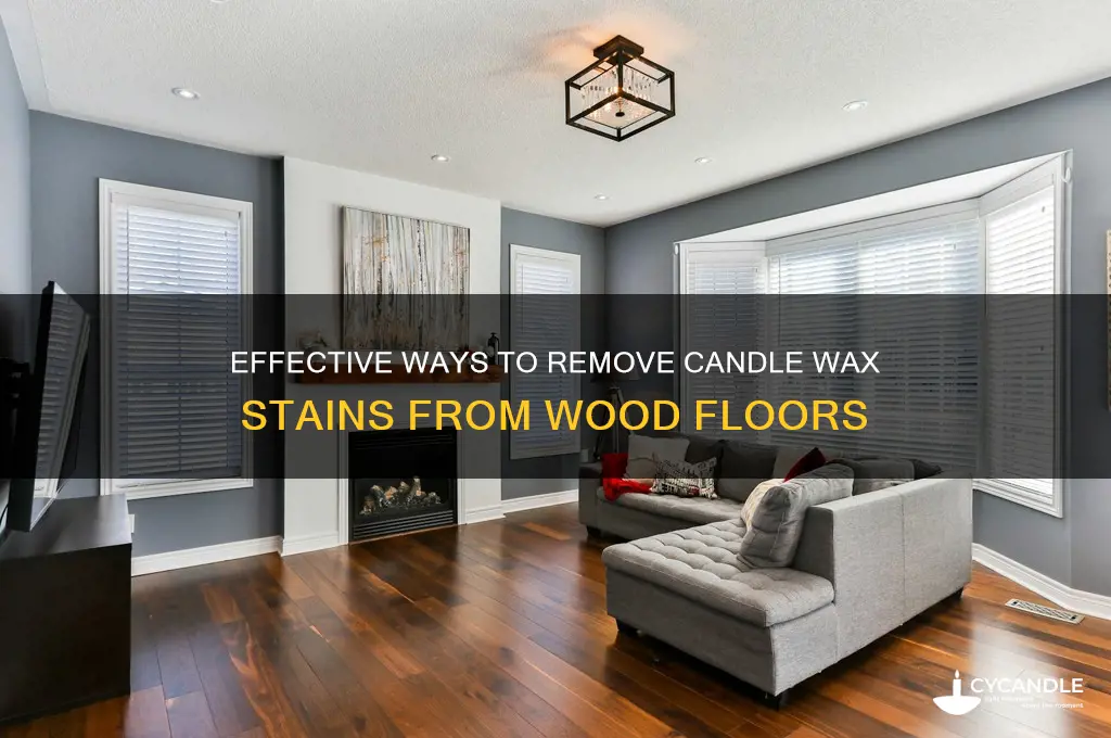 how to remove candle wax stain from wood floor