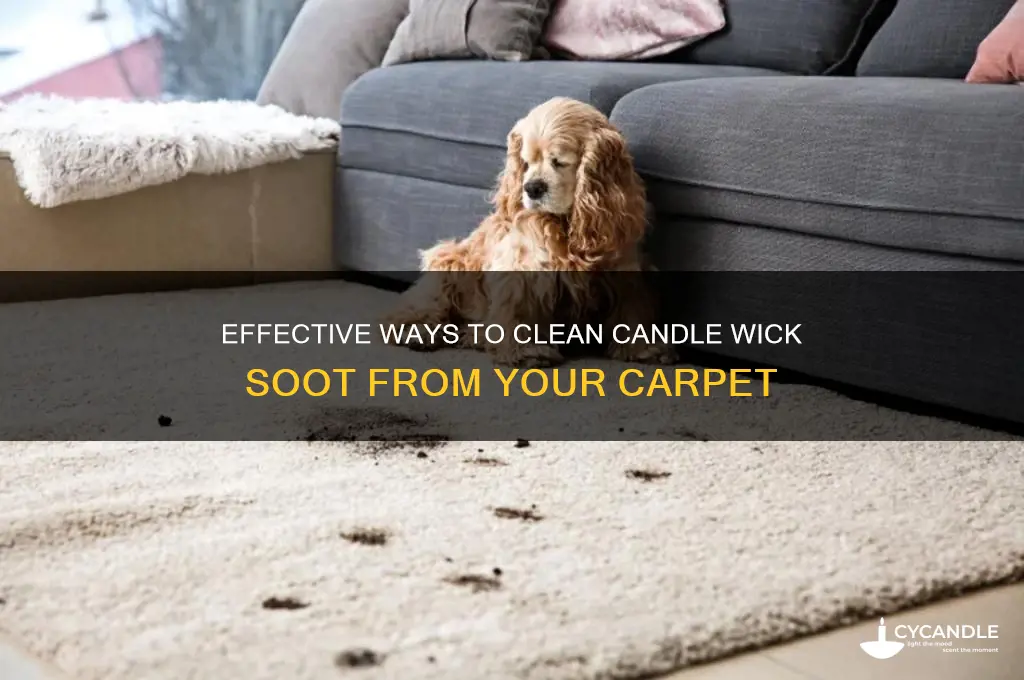 how to remove candle wick soot from carpet