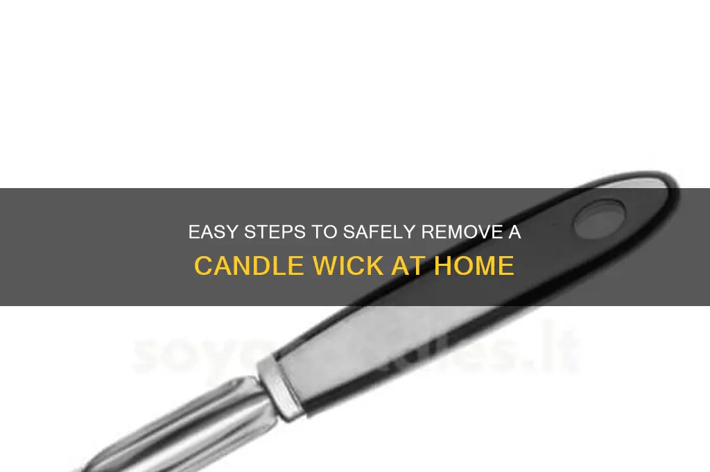 how to remove candle wick