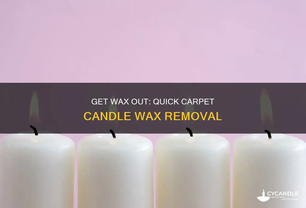 how to remove candles from carpet