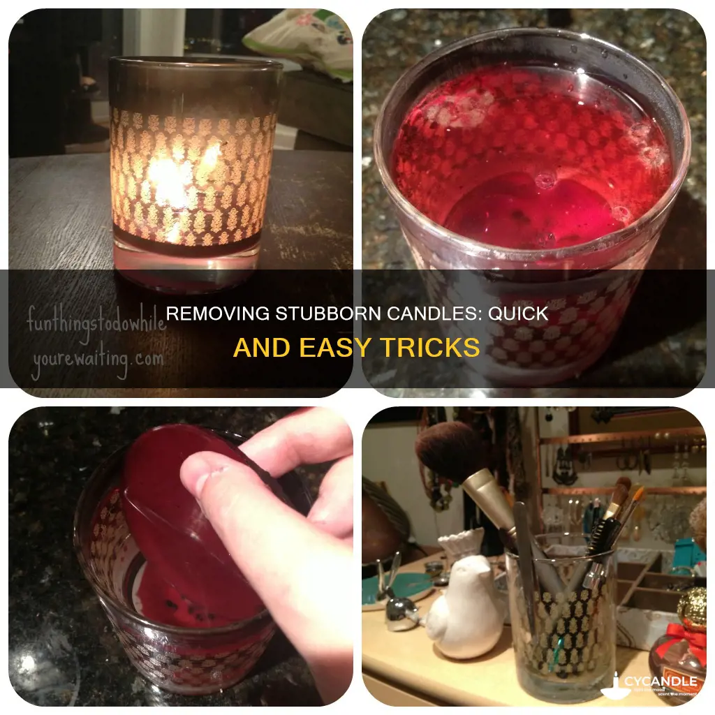 how to remove candles from holders