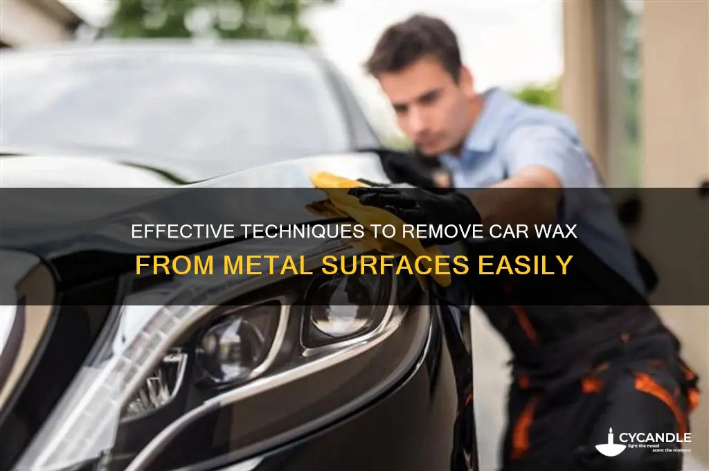 how to remove car wax from metal