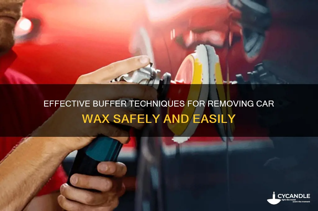 how to remove car wax with a buffer