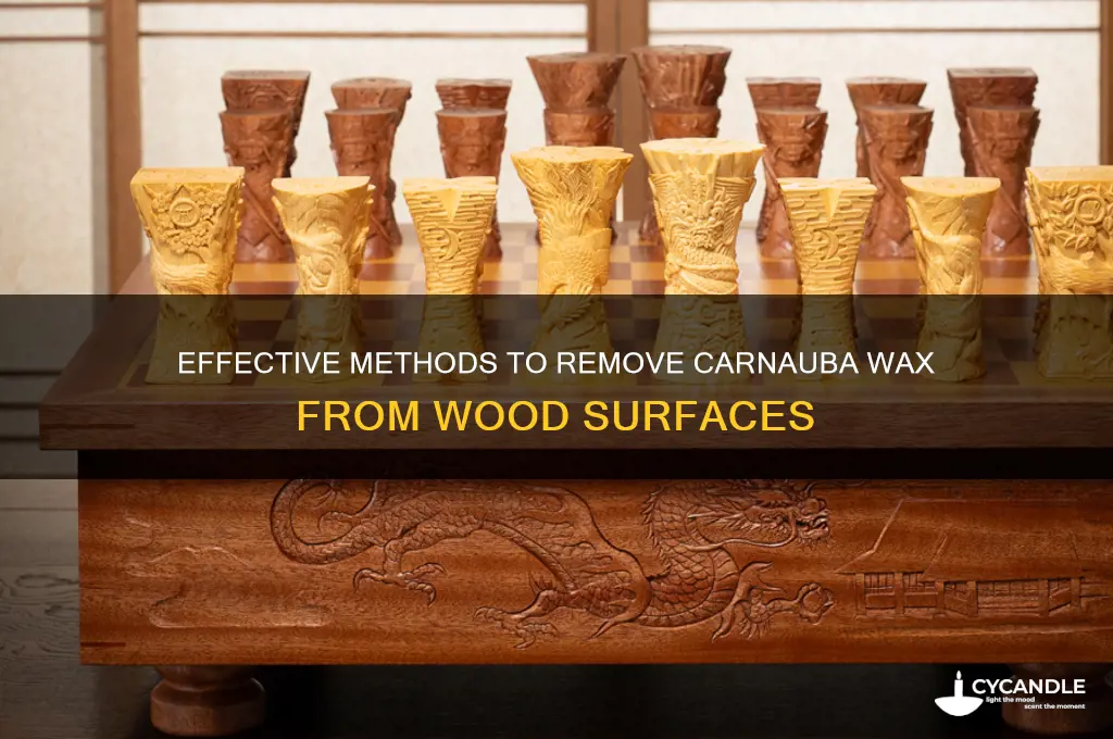how to remove carnauba wax from wood