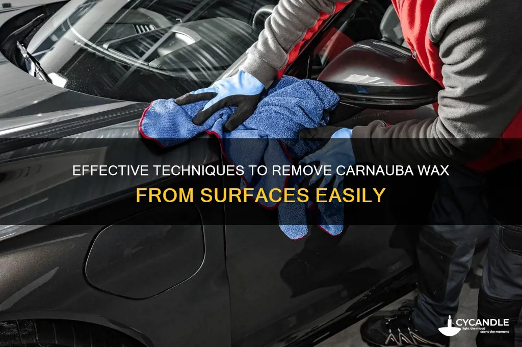 how to remove carnauba wax