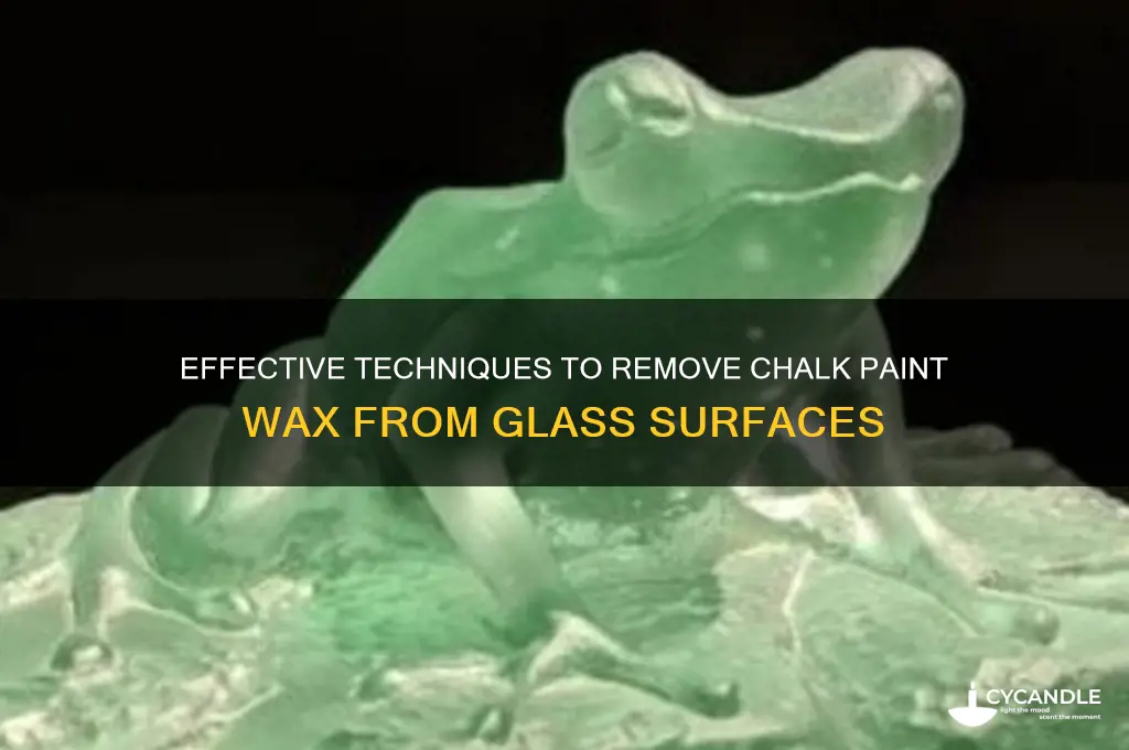 how to remove chalk paint wax from glass