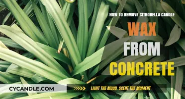 Effective Tips to Remove Citronella Candle Wax from Concrete Surfaces
