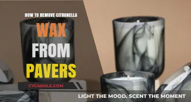 Effective Tips for Removing Citronella Wax from Pavers Easily