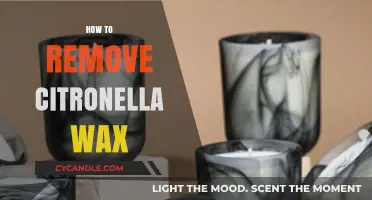 Effective Methods to Safely Remove Citronella Wax from Surfaces