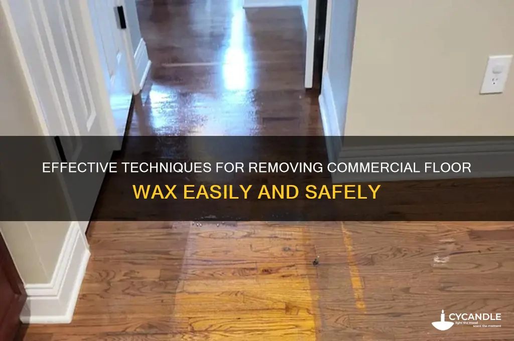 how to remove commercial floor wax