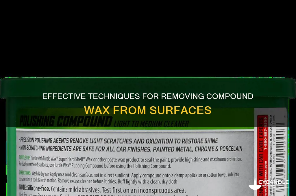 how to remove compound wax