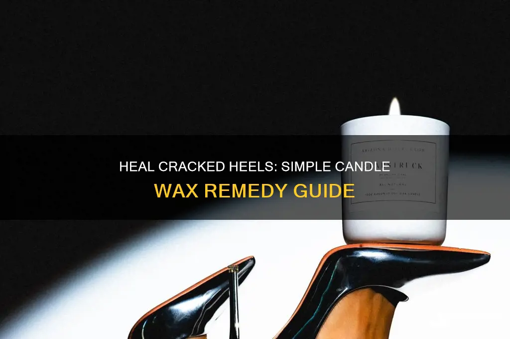 how to remove cracked heels using candle