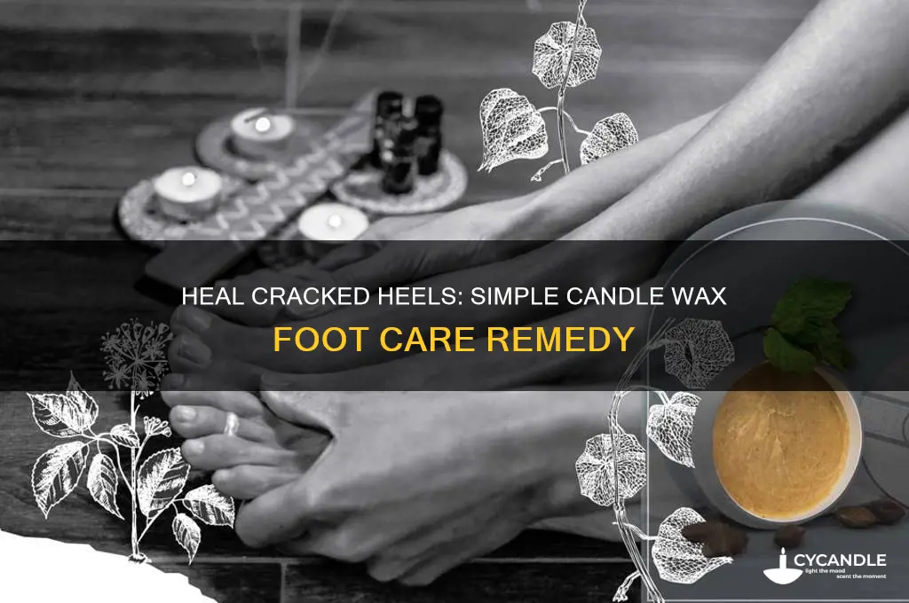 how to remove cracks on feet using candle