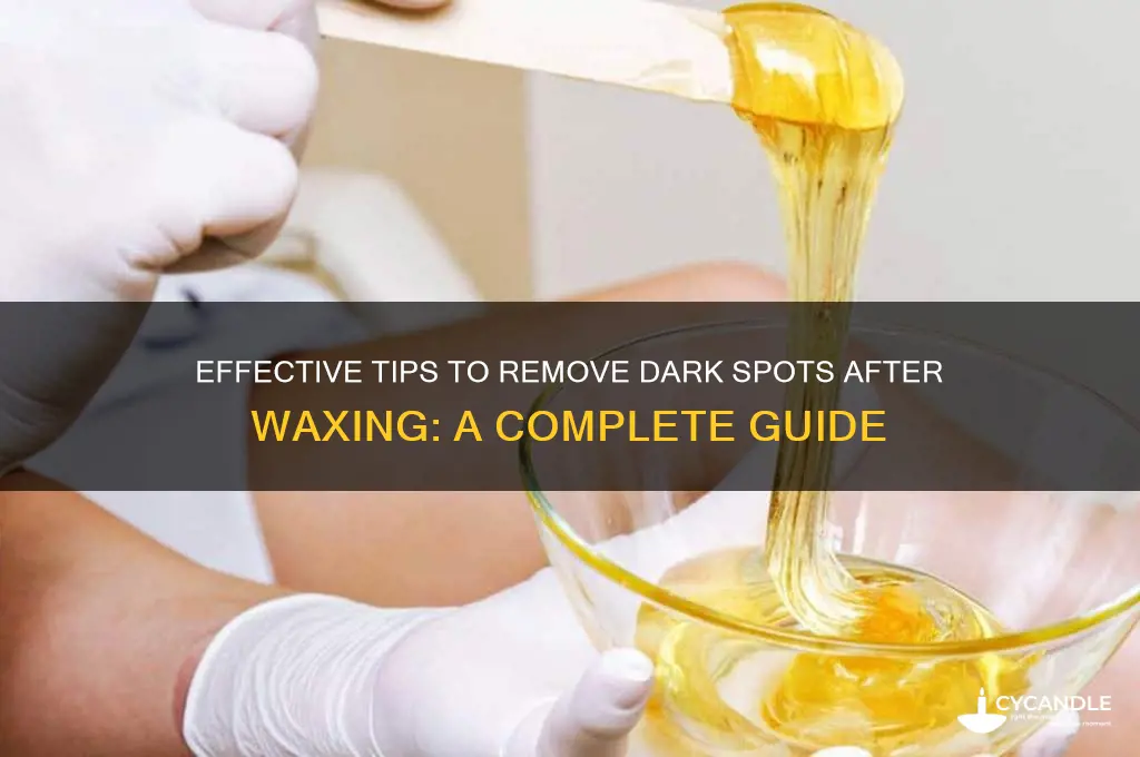 how to remove dark spots after waxing