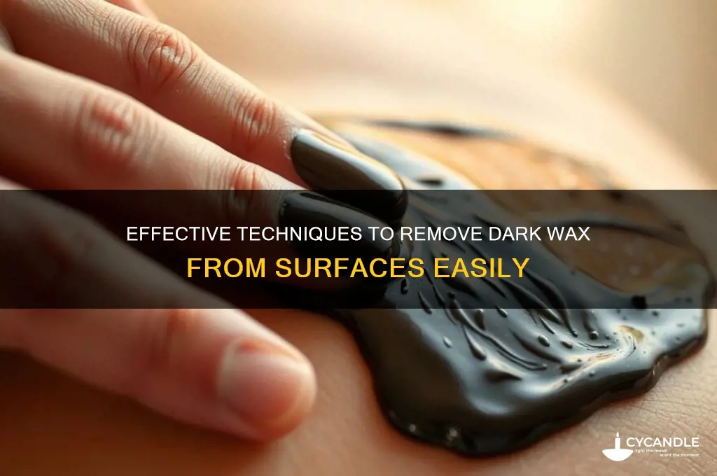 how to remove dark wax