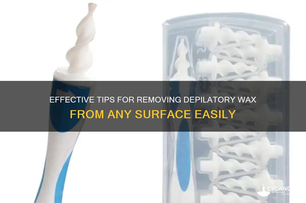 how to remove depilatory wax from surfaces